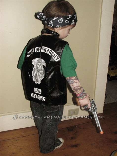 Coolest Kids Sons Of Anarchy Halloween Costume Disguises Pinterest