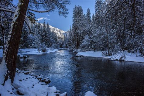 Winter Along The Merced River Yosemite National Park Ca By Jojo