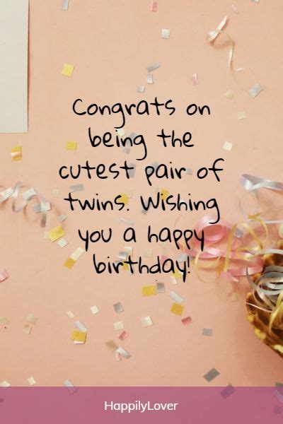 136 Happy Birthday Twins Wishes Messages Quotes Happily Lover