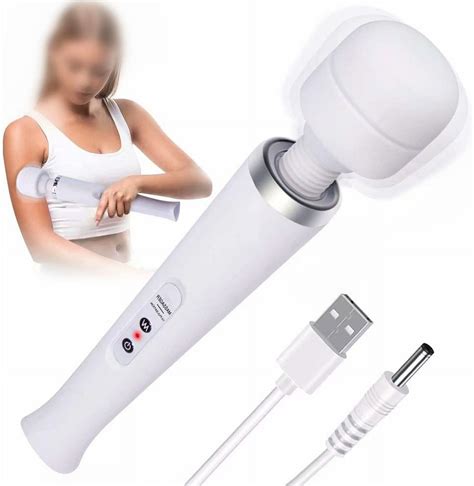 Powerful Personal Wand Massager Quiet Handheld Electric Back Massager With 10 Vibration Modes