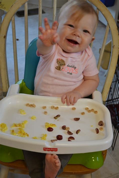 Baby can share many of the same foods you and your family eat, but they'll need to be seasoned, cut, and cooked appropriately. Making Miracles: Finger Foods for an 11 Month Old - Meal ...