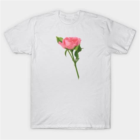 Pink Rose Pink Rose Flower T Shirt Teepublic T Shirt Cool Designs Mens Tshirts