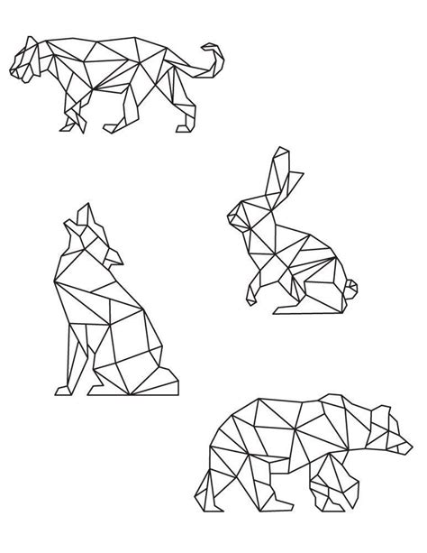 Malvorlagen Kunsttherapie Tiere Polygonal Ausmalbilder Artherapieca In