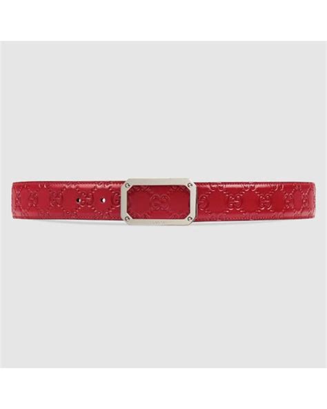 Red Leather Gucci Belt Paul Smith