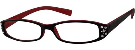 Red Rectangle Glasses 827318 Zenni Optical Eyeglasses Zenni Optical Glasses Zenni Optical
