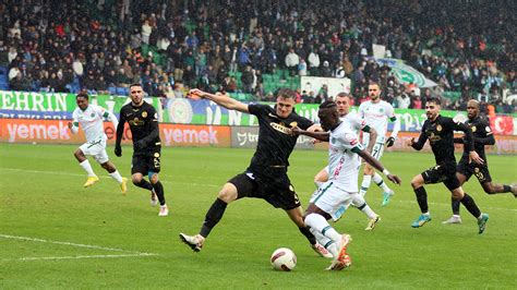 Rizespor ile Konyaspor un düellosunda gol sesi çıkmadı