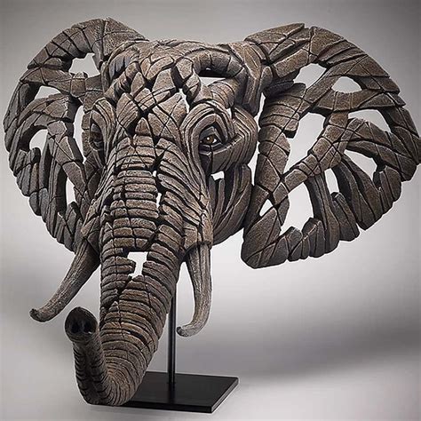 Edge Sculpture African Elephant Bust Edb22