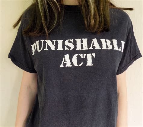 Vintage S Punishable Act T Shirt Etsy