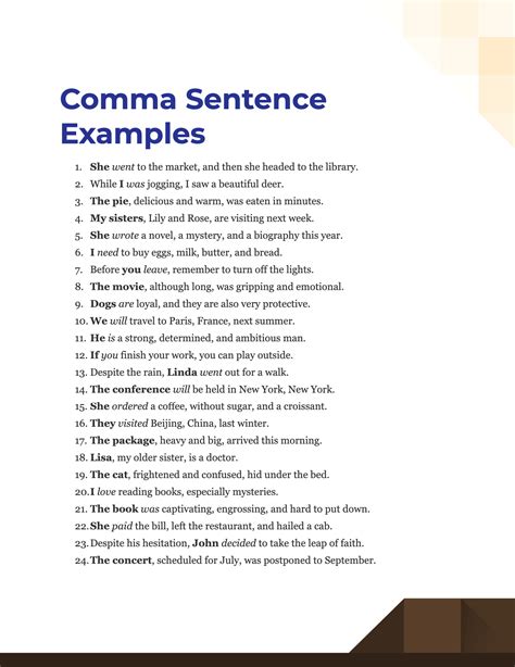 100 Comma Sentence Examples How To Write Tips Examples