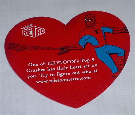 A Lovely Spider Man Valentine I Got In The Mail From Teletoon Retro