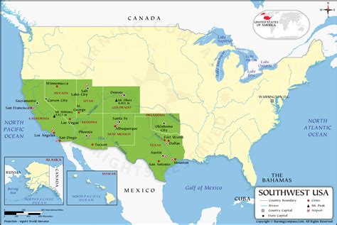 Southwest Us Map Hd Southwest States Map Hd