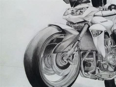 Drawing Motorcycle Pencil On Behance