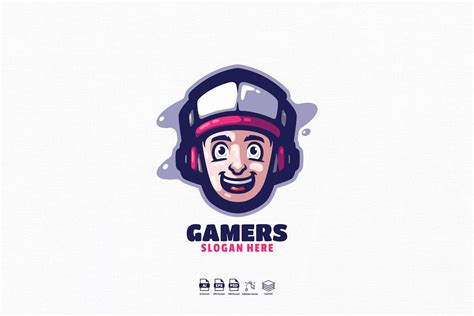 Gamers Mascot Logo Design Branding And Logo Templates ~ Creative Market