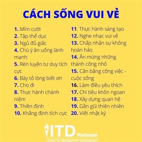 Rất Hay Cách sống vui vẻ 20 bí quyết để hạnh phúc hơn mỗi ngày ITD