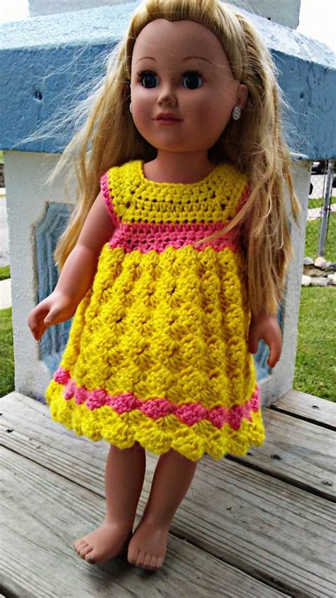 Diamond 18 Doll Dress Crochet Pattern By Crafting Friends Designs