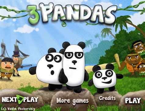 Best Games Ever 3 Pandas Play Free Online