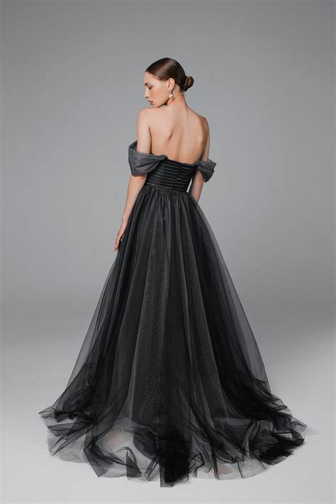 Black Wedding Dress Alternative Wedding Dress Black Tulle Etsy
