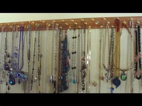 In making this, it is very flexible. Quick and Easy Necklace and Jewelry Organizer - YouTube