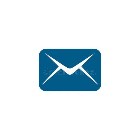 Email Blue Icon On White Background Blue Flat Style Vector