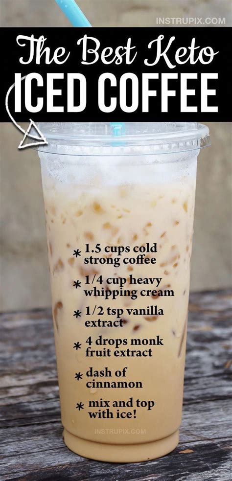 Pour fresh coffee over the ice. The BEST easy keto iced coffee recipe at home! If you like ...