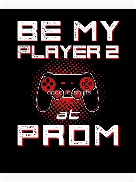 Promposal Prom Date Be My Player 2 At Prom Canvas Print For Sale