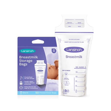 Lansinoh Breastmilk Storage Bags For Breastfeeding Moms 50 Ct