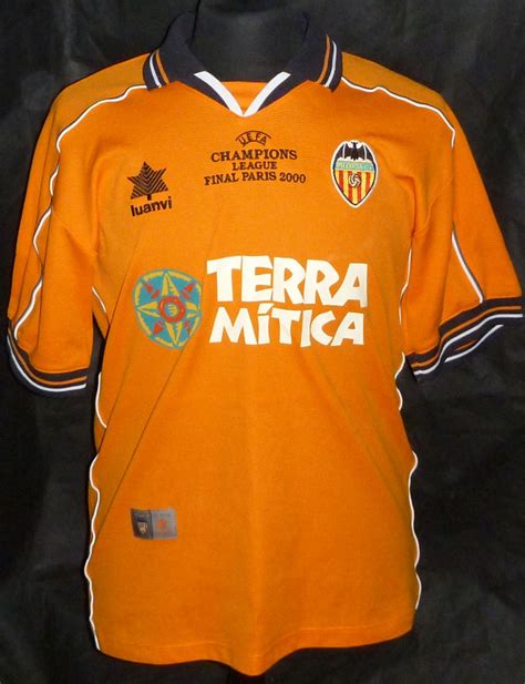 Valencia Away Football Shirt 1999 2000 Sponsored By Terra Mítica