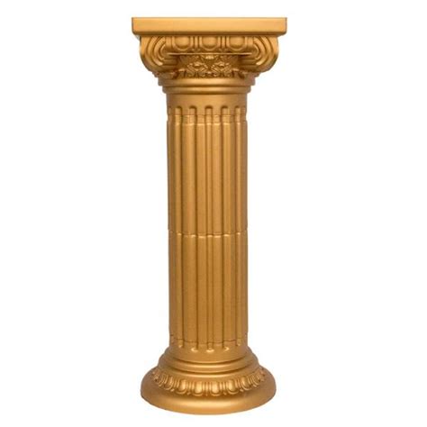 Decostar Roman Plastic Pillars Columns 36 14 Gold 4 Pieces