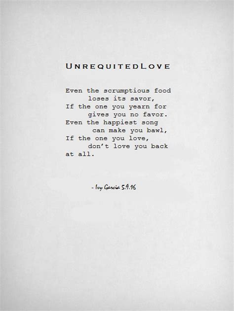 Unrequited Love Poems