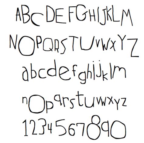 Simple Font That Looks Like Childrens Handwriting In Word Idea In 2022