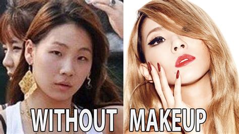 Top Kpop Stars With Vs Without Makeup Video Youtube