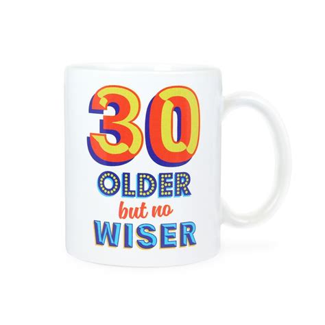 Cards Direct Age 30 Birthday Mug Older But No Wiser