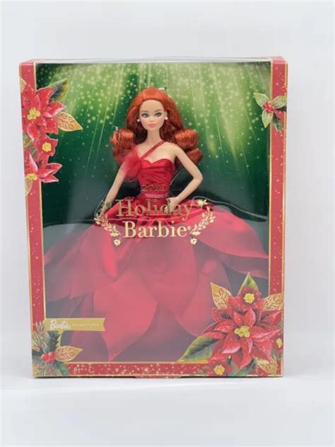 holiday barbie doll red hair redhead walmart exclusive in original box 68 00 picclick
