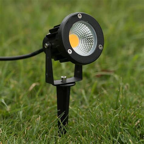 5w Cob Warm White Led Outdoor Garden Light Ground Spike And Wall