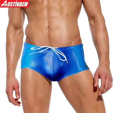 Austinbem Brand Men Sexy Swimming Trunks Men Swim Shorts Boxers