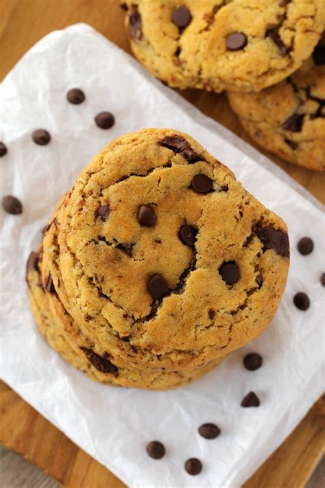 Vegan Chocolate Chip Cookies That Are Soft Chewy Slightly Crunchy