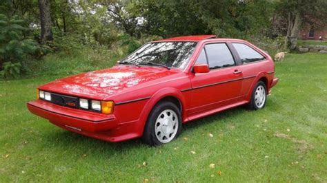 1987 Volkswagen Scirocco 16 Valve Red 5spd Leather All Original