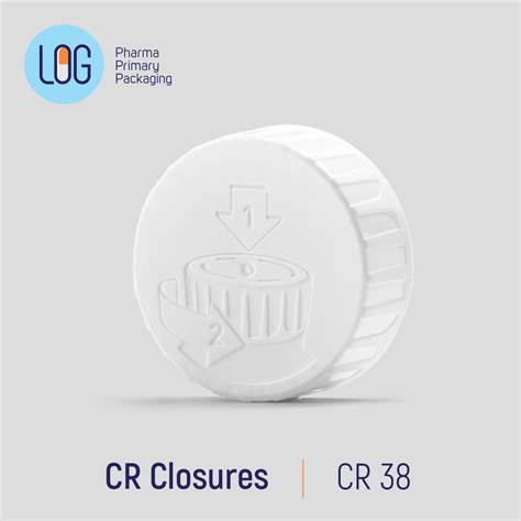 45mm Child Resistant Closure Cr White Pharma Primary Packaging
