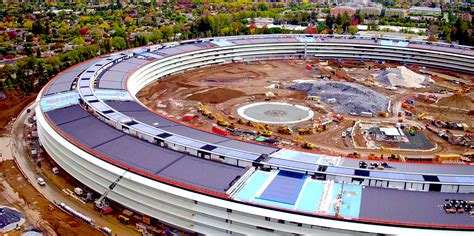 New Drone Footage Of Apple Hq Shows Massive Solar Paneladorned