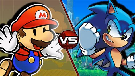 Paper Mario Vs Archie Sonic Who Would Win Crossover Colosseum