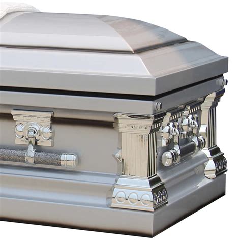 The Royal Silver Casket By Prime In 2021 Casket Funeral Caskets Funeral