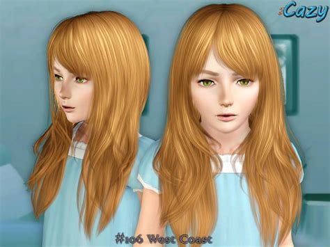 Cazys West Coast Hairstyle Child Sims 3 The Sims Kids Hairstyles