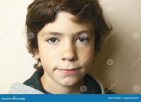 Close Up Portrait Of European Teen Boy Stock Image Image Of European