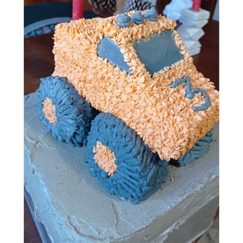 Cake Monster Truck Cake Krispie Treats Rice Krispies