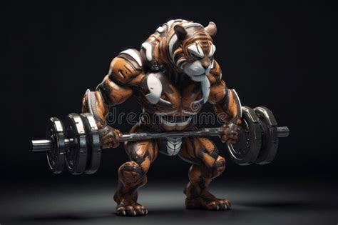 Bodybuilding Tiger Stock Illustrations 77 Bodybuilding Tiger Stock