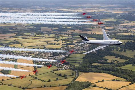 Travel Pr News British Airways Jumbo Jet And The Red Arrows Delighted