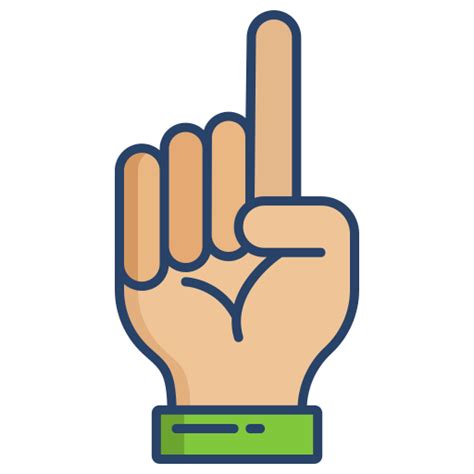 Counting Free Hands And Gestures Icons