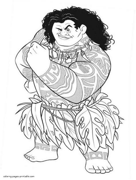 Maui Coloring Pages Coloring Home