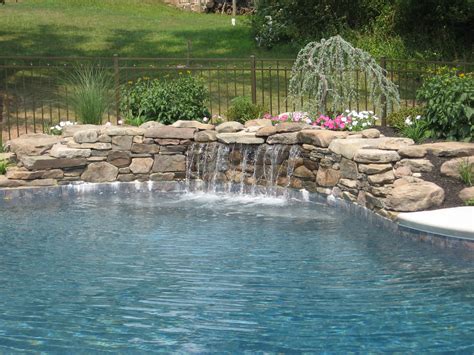 Small Waterfall For Pool Pool Picture Custom Pools