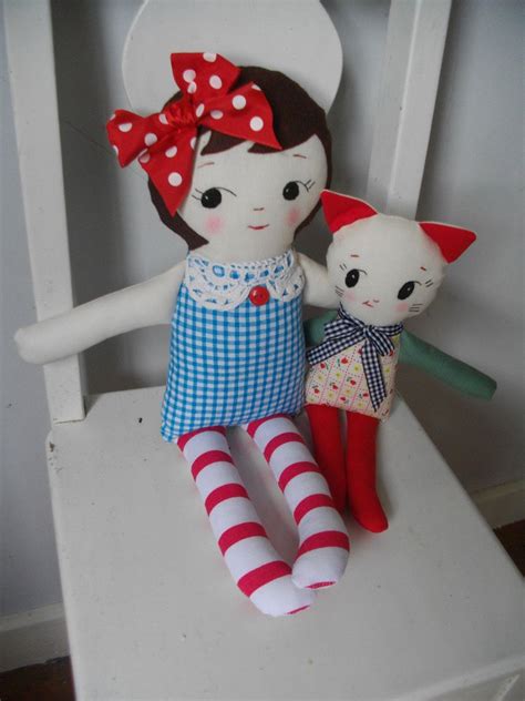 Vintage Inspired Cloth Rag Dolls Doll Crafts Doll Softie Soft Dolls